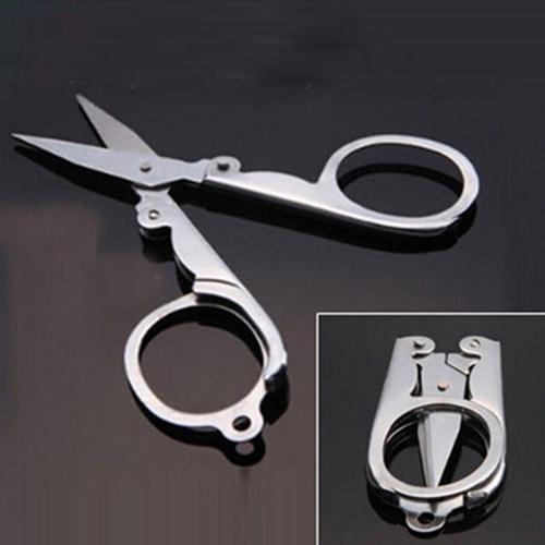 Folding Sharp Blade Emergency Medium Trip Carry-On Portable Small Scissors Nose Hair Clipper Bathroom Accessories