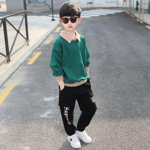 Boys Sportswear Spring Autumn Casual Toddler Teens Boys Clothes Long Sleeve Coat Pant Children Clothing Set Kids