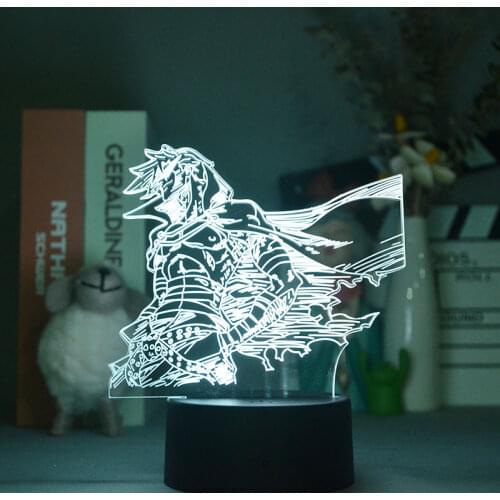 Smart Night Sensor Light Projector LED 3D Lamp Bedroom Nightlight Gurren Lagann Kamina Childrens Anime Fans Gift APP Control