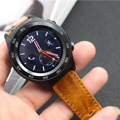 Vintage Genuine Leather watch band straps for huawei watch 2 Samsung Gear Sport Gear S2 Classic watchbands