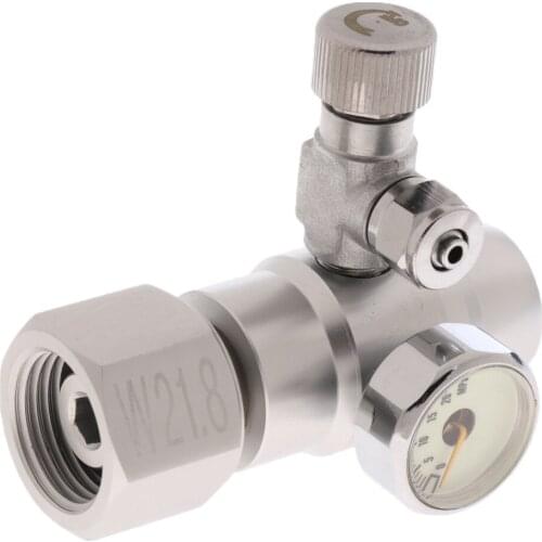 W21.8 Co2 Decompression Table Electromagnetic Double Watch Aquarium CO2 Regulator Without Bubble Counters