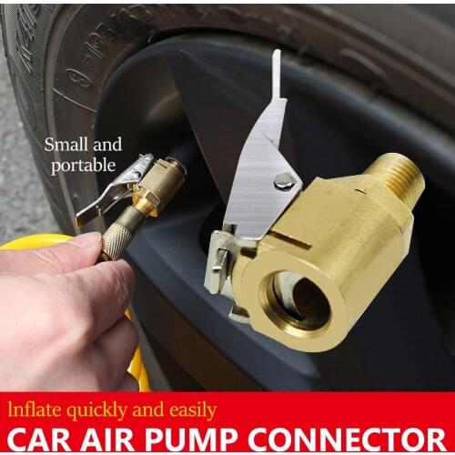 Car Pump Auto Repair Tool Valve Clip 8mm Air Pump Chuck Clip Car Truck Tyre Tire Inflator Valve Connector Car Open Brass