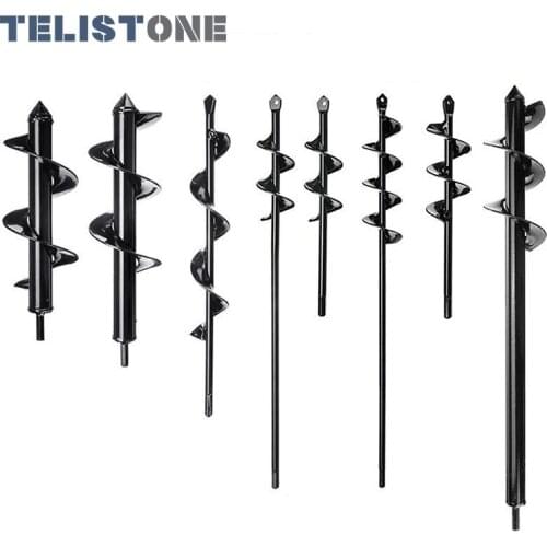 1PC Garden Spiral Drill Bit Flower Bulb Hex Shaft Auger Yard Gardening Bedding Planting Post Hole Digger Tools Garden Power Tool