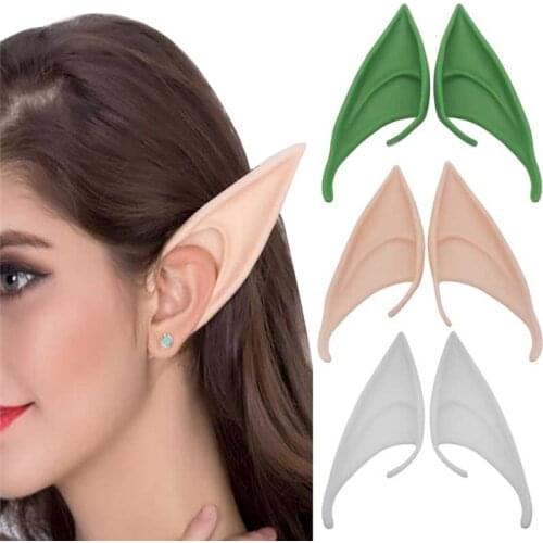 2pcs Cosplay Angel Elves Ears Fairy Party Costume Latex Vivid Fake Ear 10/12cm Soft Latex Ears