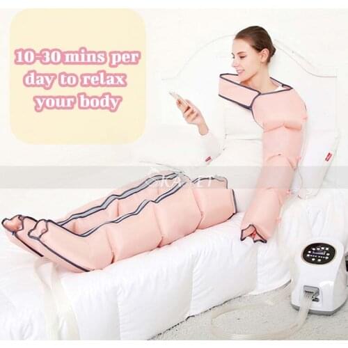 2021 Hot Sale Electric Air Pressure Wave Compression Massager Leg Arm Pneumatic Wrapping Pain Relif Health Care Machine