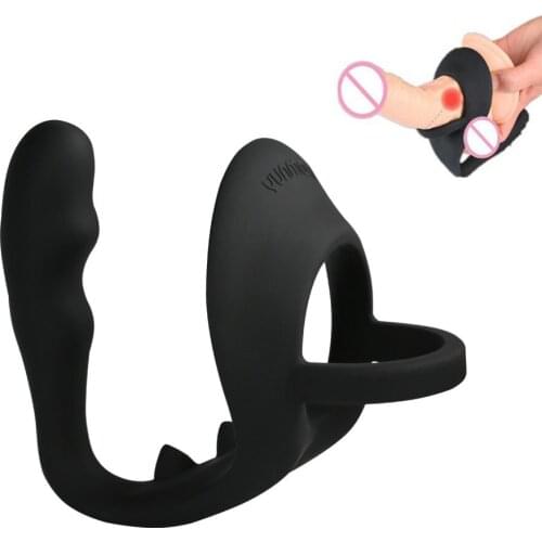 Underwear Anal Plug Penis Ring with prostate glands stimulate Massager For Men Sex Toys Sex Products For Adult Game