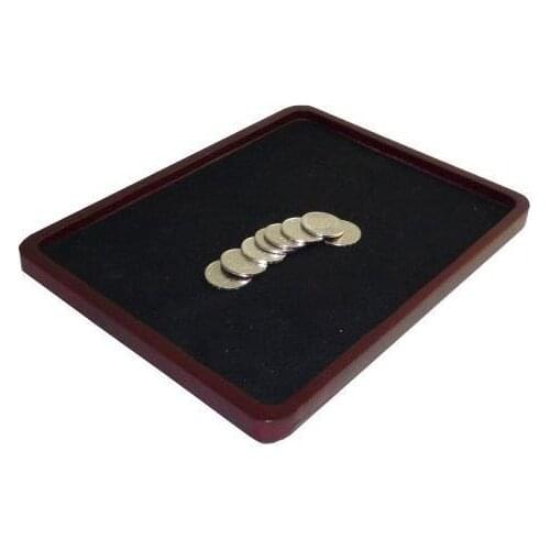 Deluxe wooden Multiplying Coin Tray - Coin Magic Tricks,Stage,Close up,Accessories,Mentalism,Comedy,Party Magic
