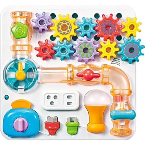 Baby BusyBoard Montessori Toy Plastic Latches Lock Doors Motor Skill Cognition Sensory Board Early Educational Toy For Toddler