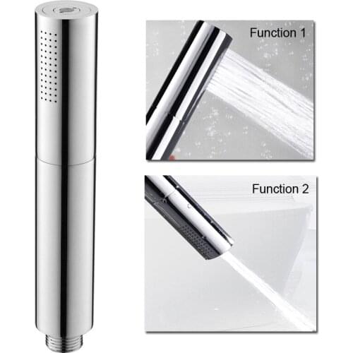 Hotel 2 Functions Brass Hand Shower Massage Handheld Showerhead Chrome Surface Finished