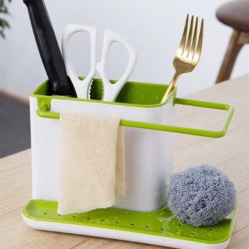 Towel Creative ware Container Multifunctional Sponge Utensils Tableware Storaging Racks Kitchen Tidy Plastic Organization