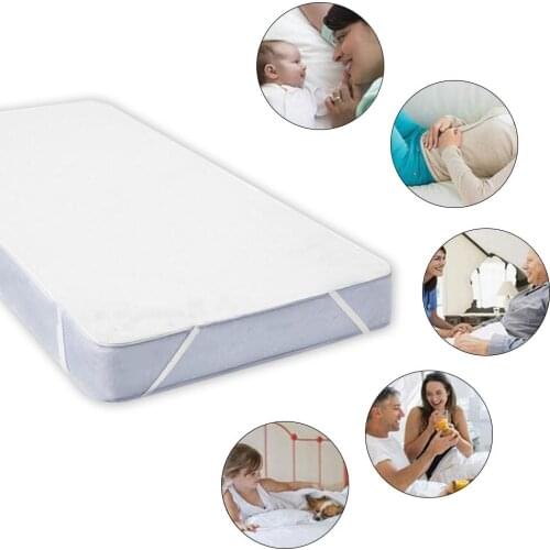 160X200 Cotton Terry Matress Cover 100% Waterproof Mattress Protector Bed Bug Proof Dust Mite Mattress Pad Cover For Mattress