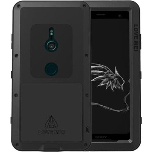 LOVE MEI Metal Aluminum Case for Sony Xperia XZ3 Cover Powerful Armor Shockproof Life Waterproof Case for Sony Xperia XZ3 Coque