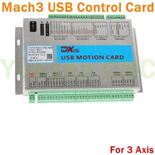MK3-V Mach3 3Axis Motion control card USB Port 2000Khz pluse 16input 8output IO Support save data when power off