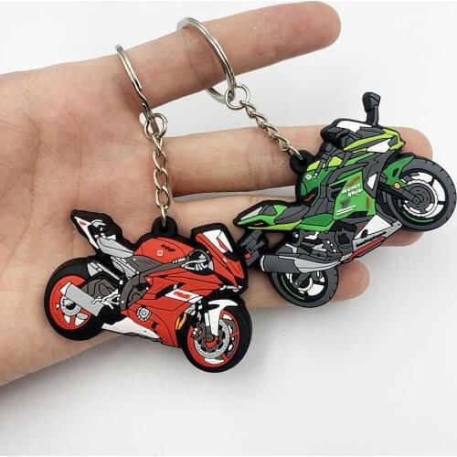 Motorcycle Model SOFT RUBBER KEYCHAIN KEYRING Motorcycle Accessories Rubber Keychain Keyfob gift