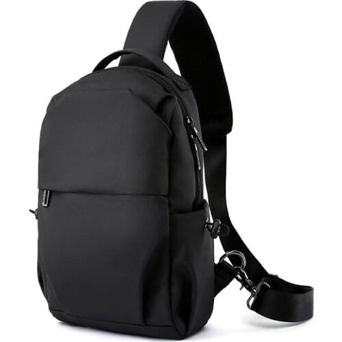 Mens Shoulder Bag High Capacity Casual Crossbody Waterproof Oxford Business Durable Shoulder Chest Bag for Men Fashion