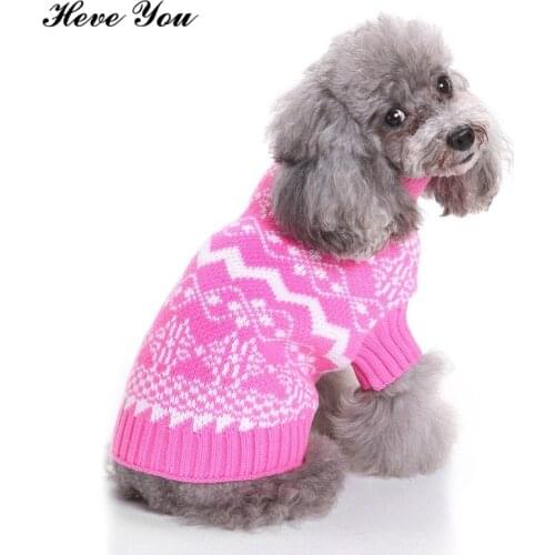 Heve You Clothes Autumn Winter Pet Coat Christmas Dog Sweater Festival Sweaters For Dogs Kitten Puppy Dog Clothing Supplies