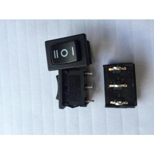 Original new 100% black rocker switch RL3-113-G-6 6A250V 3pin 3gear