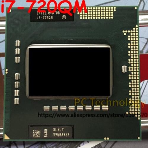 Original Intel CPU Processor Laptop Intel I7-720QM SLBLY I7 720QM 1.60GHz-2.8GHz 6M Compatible PM55 HM57 HM55 QM57 free shipping