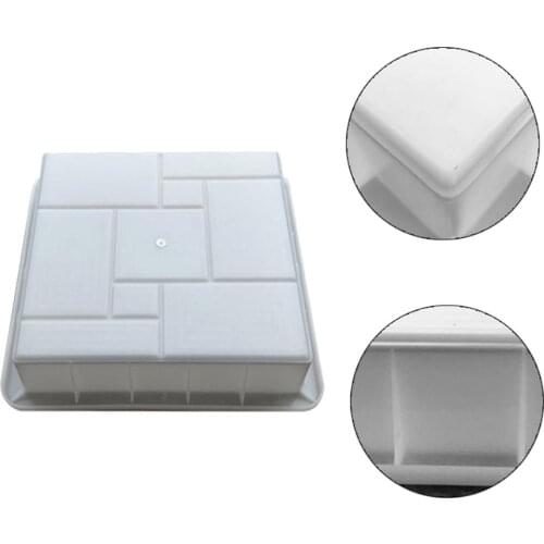 Plastic Molds Road Board Brick Square Brick Pavement Brick Plastic Mold Garden Decor Lawn Path Paving Pavement Cement Brick