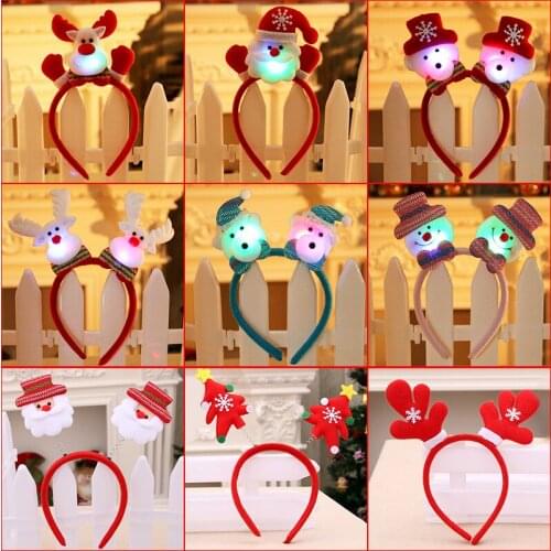 Gift Christmas head buckle headband party hair band Christmas antlers (independent packaging)