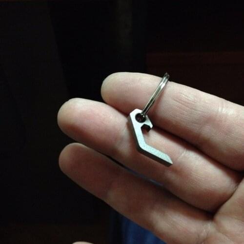 EDC Gear mini gadget Outdoor camp hike lightweight bottle beer opener keyring pocket tool utility