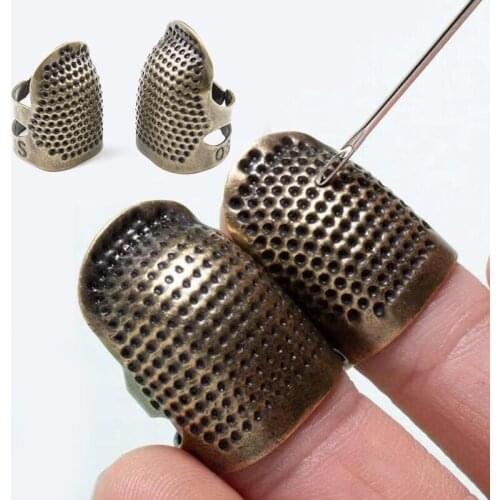 Retro Finger Protector Antique Thimble Ring Handworking Needle Thimble Needles Craft DIY Household Sewing Tools Accessories Tool