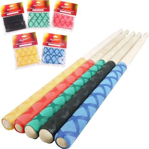 Drum Stick Grips Anti-slip Drumsticks Grip Soft Tip For Drummer Musical Instrument New Sweat Absorbed Drum Sticks 350 E