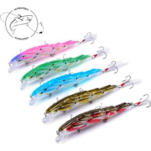 Fishing Lure Artificial Hard Bait 5Colors 11.5cm/15.7g 3D Simulation Eyes 6# With Sharp Hook Bionic Bait Stream Swim bait Lake