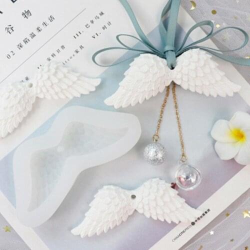 Angel Wing Shaped Silicone Molds Resin Silicone Tray Mold Craft Tool Casting Molds DIY Tool DIY Crystal Drop Cake Mold