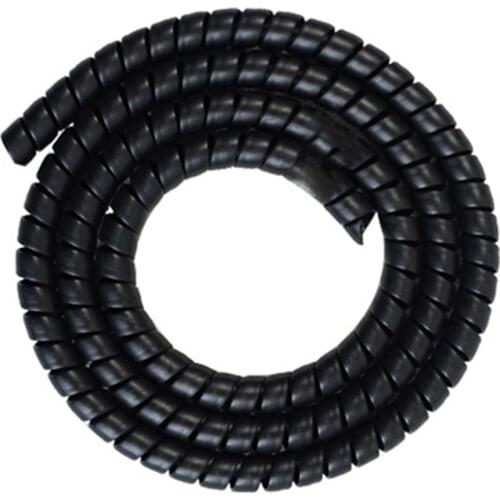 Scooter Line Spiral Color Change Tube Protector 1M Length Winding Tubes for Xiaomi M365 Pro Accessories, Black