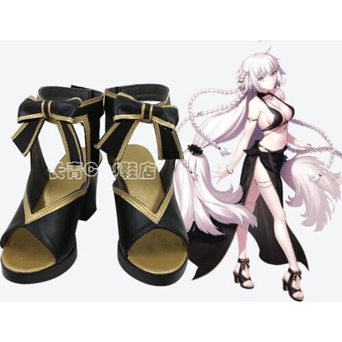 Fate/Grand Order Fes. 2019 4th Anniversary Heroic Spirit Festive Version Jeanne d’Arc Alter Game Cosplay Shoes Boots C006
