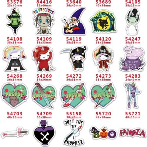 DIY Craft Supplies cartoon character printed flat back planar resins 30 pieces PR53576