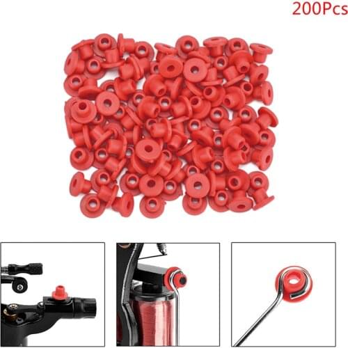 200pcs High Quality Silicone Soft Rubber Grommets Nipples For Tattoo Machine Needles Supply DIY Tatto Body Arts Accessories