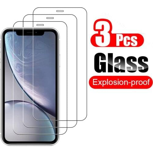 3Pcs Protective Glass On iPhone 11 12 Pro Max XS XR 7 8 6s Plus SE Screen Protector For iPhone 12 Mini 11 Pro Max Tempered Glass