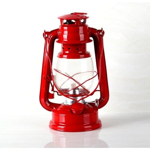 Retro Iron Kerosene Lamp Camping Kerosene Lamp Oil Light Lantern Style Decor Portable Indoor Outdoor Hiking Light Accessories
