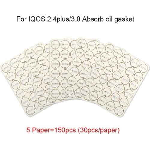 150pcs 5Paper Repair Accessories Clean Tool Little Slice Clean Gasket For IQOS 2.4 Plus Absorb Oil Gasket For IQOS 3.0 wholesale