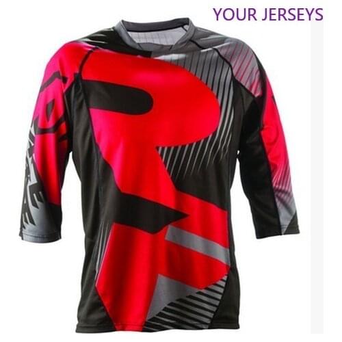 2022 Long Motocross Racing Jersey Downhill Bike Bicycle Pro Moto Off Road T Shirt Clothes Clothing Top DH MX GP RBX MTB #08 FXR