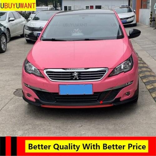 EPFBSQP For 2014-2018 Peugeot 308 A Set Car Front And Rear Bumper Lip Body Kit Diffuser Deflector Spoiler Splitter Lip Guard