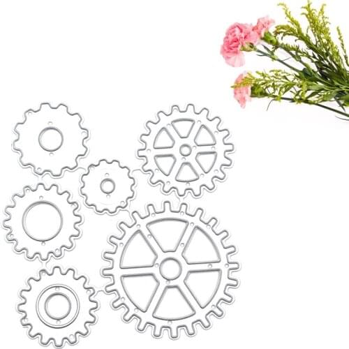 Puzzle Embossed Gear Template Carbon Steel Cutting Dies DIY Scrapbooking Photo H58C