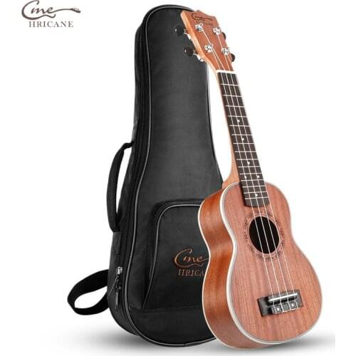 Hricane Spring 21 inch 15 Frets Ukulele Guitar Soprano Sapele Rosewood 4 Strings Hawaiian Guitar Musical Instruments Gig Bag