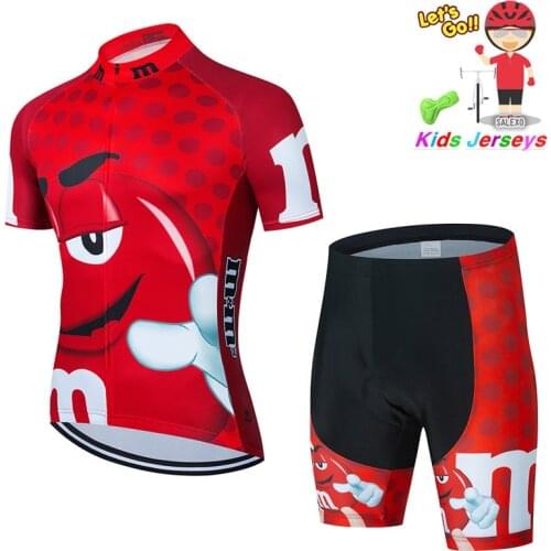 Summer New Cycling Jersey Sets Breathable Bicycle Clothing Kids Short Sleeve Sports MTB Cycling Clothes Child Cycling Set Jersey