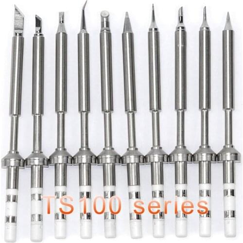 TS100 Mini Soldering Iron Tip Soldering Iron Digital Replacement Various Models Type K KU BC2 C4 D24 B2 I ILS C1 JL02 Lead Free