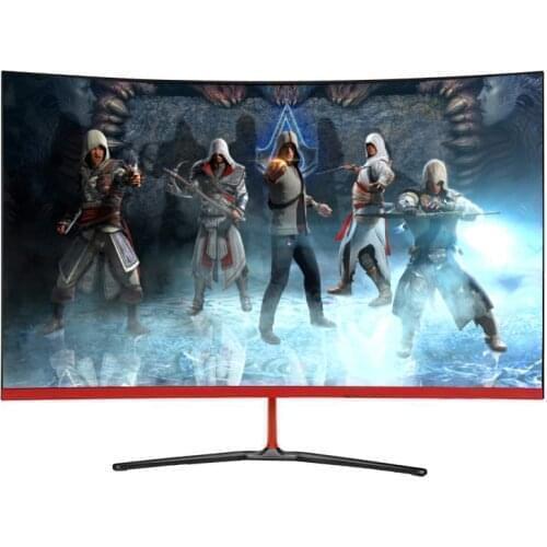 32 Inch Black 144hz 1080p Red Curved Gaming Computer Monitor,Monitor Gamer