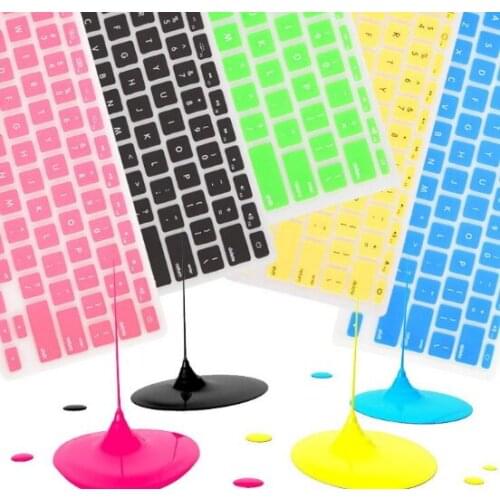 EU, 13'' Touch Bar Laptop Soft Silicone Colorful KeyBoard Case Protector Cover Skin For MacBook Pro Air Retina 11 12 13 15 Water