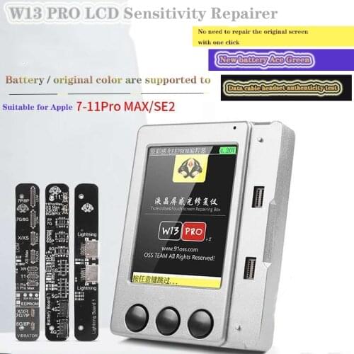 W13 Pro V2 For iPhone 11Pro max XR XS Max True Chip Programmer Battery Data Headphone Repair Tester Tone Light Sensor Repairing
