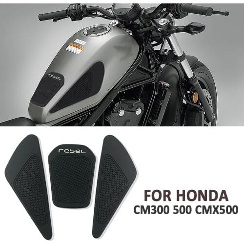 Retro Cafe Racer For Honda Rebel 300 Rebel 500 CMX 2017 2018 2019 Tank Rubber Sticker Protector Sheath Knee Tank Pad Grip Decal