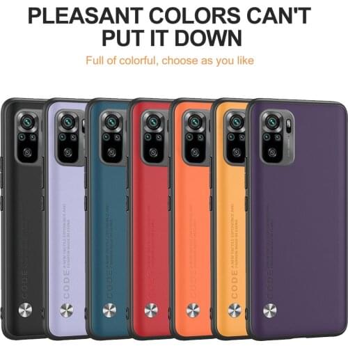 For Xiaomi Redmi Note 10 4G Luxury Leather Shockproof Full Cover Phone Back Shell For Redme 9T Note10 9s 9 Pro Max Poco M3 X3 F3