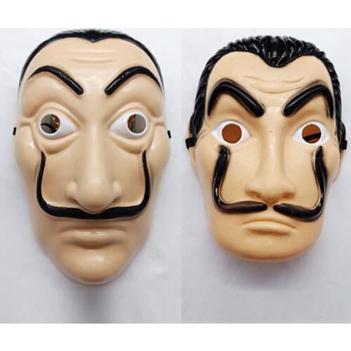 Salvador Dali Money Heist The House of Paper La Casa De Papel Anonymous Cosplay Mask Halloween