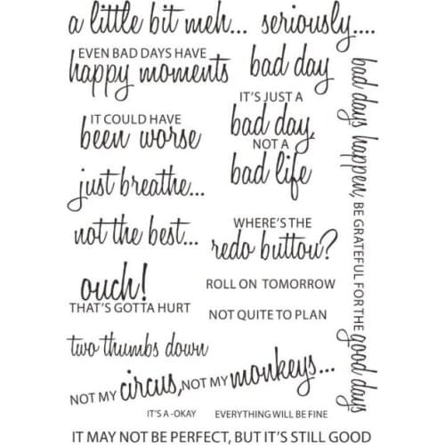 Sentiment English alphabet Transparent Clear Silicone Stamp Seal DIY Scrapbooking photo Album Decorative