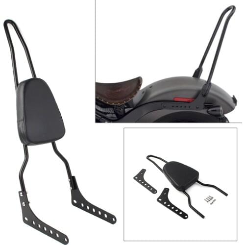 Motorcycle Sissy Bars Passenger Backrest Black For Harley Davidson Softail FLDE FLHC FLSL FXBB Street Bob 2018 2019 2020